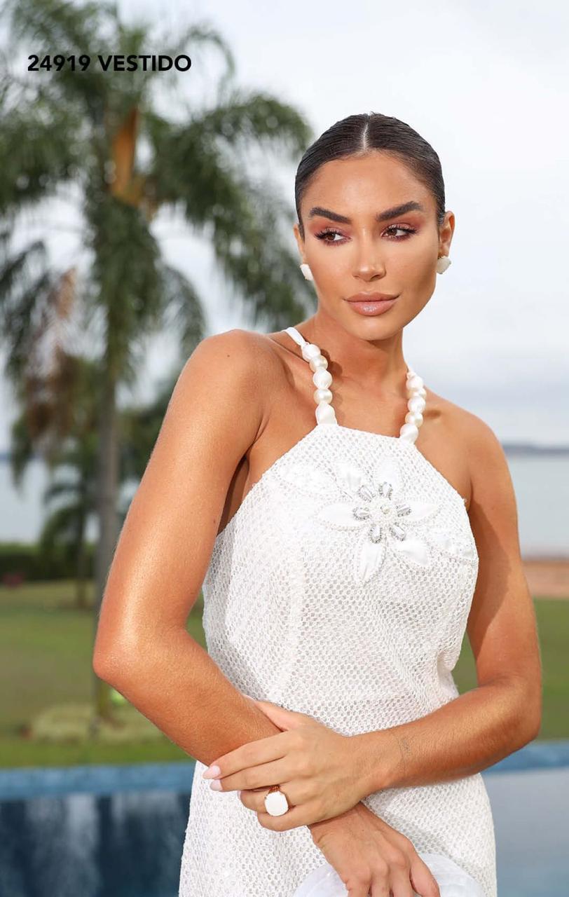 VESTIDO TELA PAETE