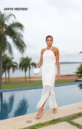 VESTIDO TELA PAETE