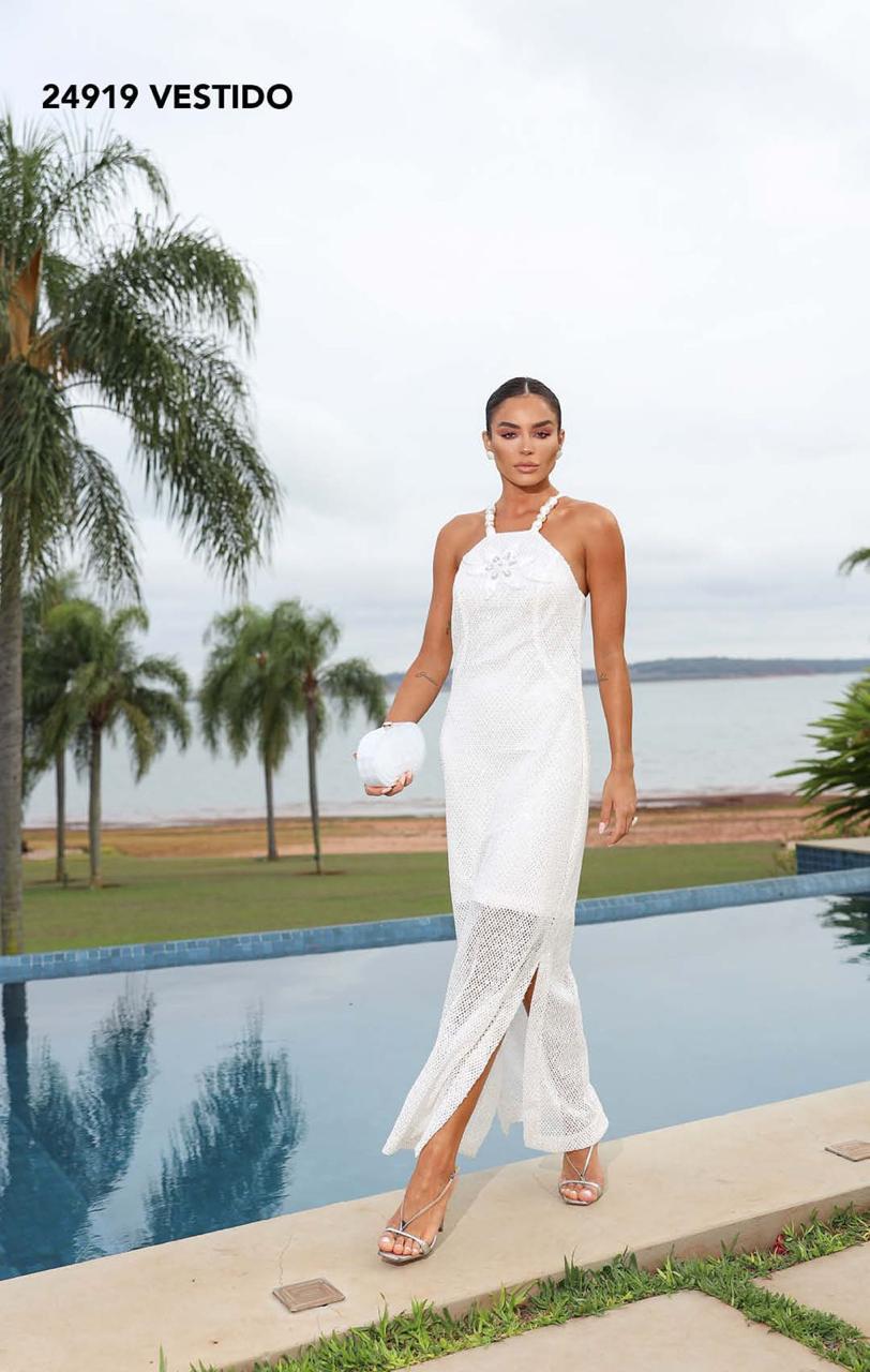 VESTIDO TELA PAETE