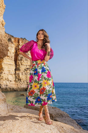 BLUSA MANGA DE RENDA 23607