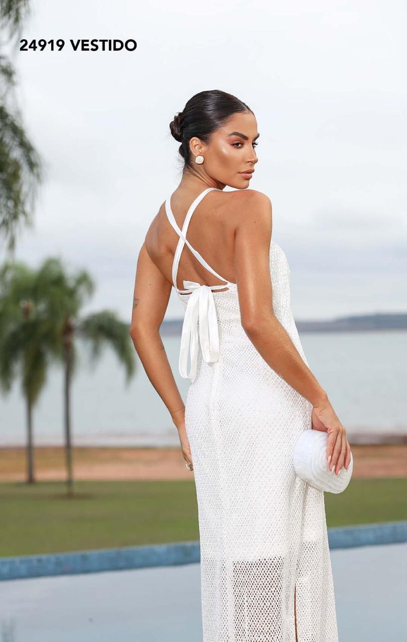 VESTIDO TELA PAETE