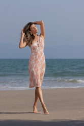VESTIDO MIDI BORDADO 24716