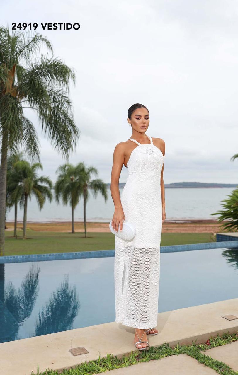 VESTIDO TELA PAETE