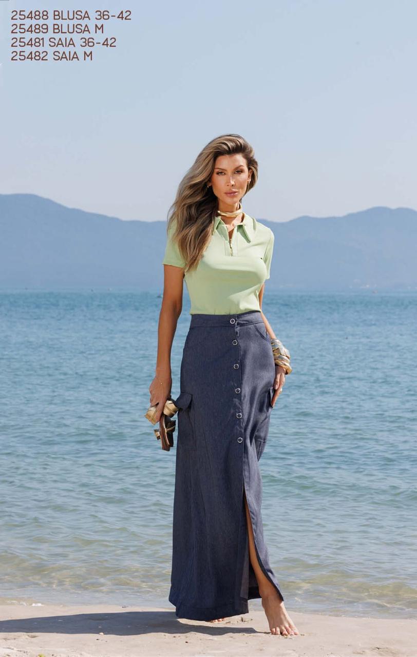 BLUSA COM ZIPER LATERAL 25488