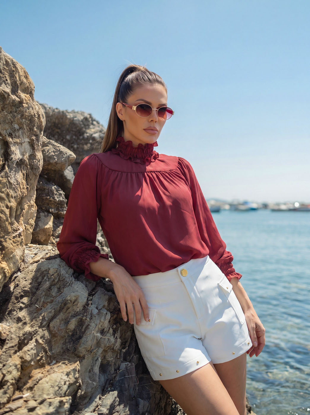BLUSA GOLA COM BABADO 26451