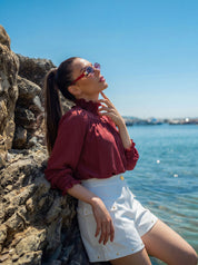 BLUSA GOLA COM BABADO 26451