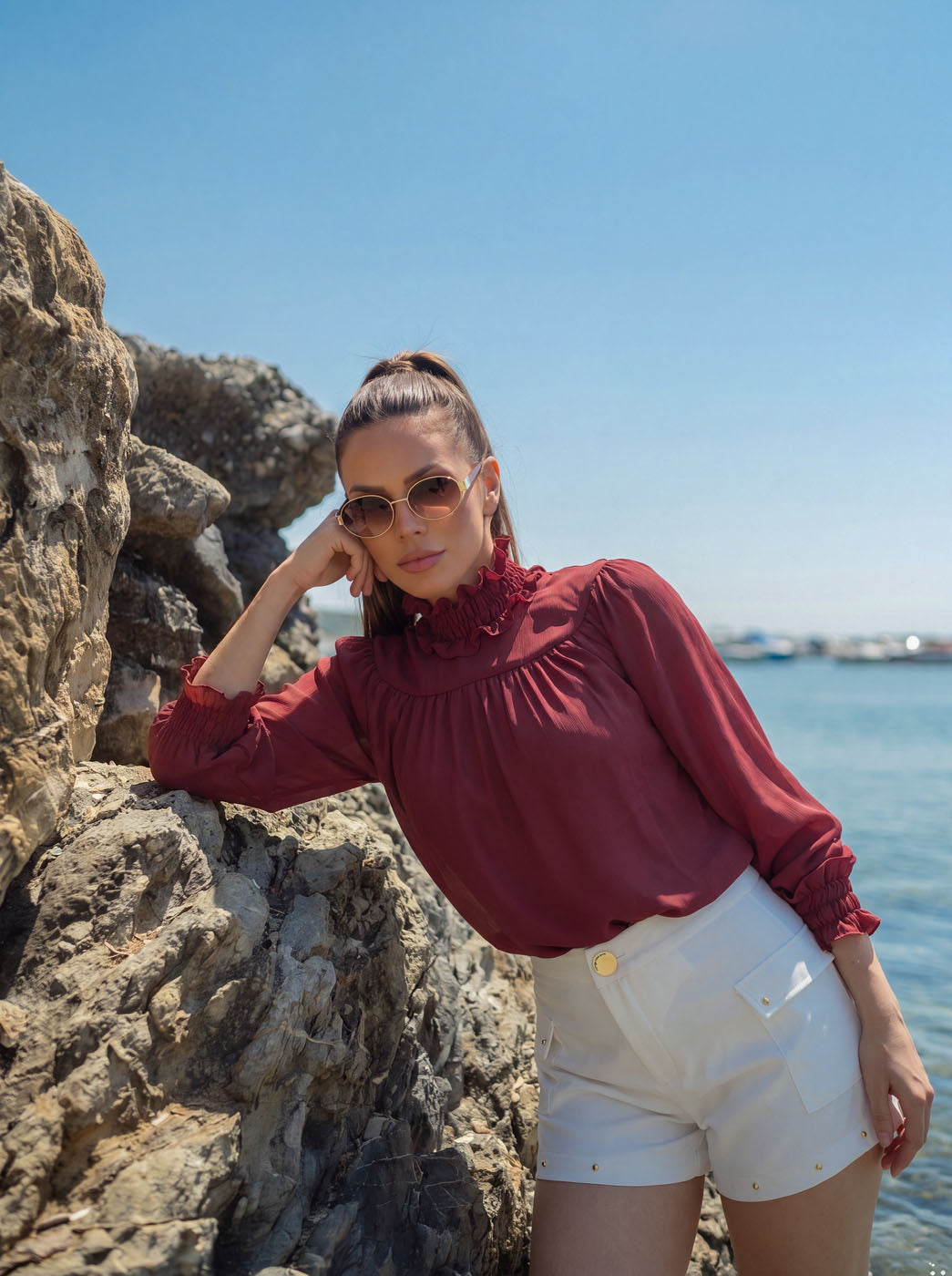 BLUSA GOLA COM BABADO 26451