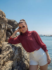 BLUSA GOLA COM BABADO 26451