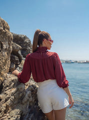 BLUSA GOLA COM BABADO 26451