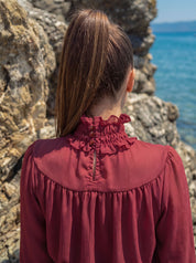 BLUSA GOLA COM BABADO 26451