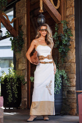 VESTIDO DUAS CORES COM BORDADO- 25051