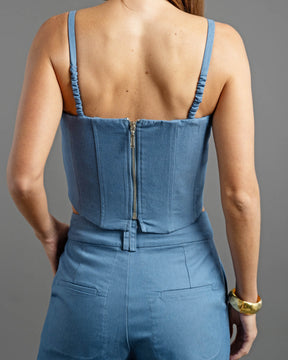 CROPPED CORSELET JEANS 26215