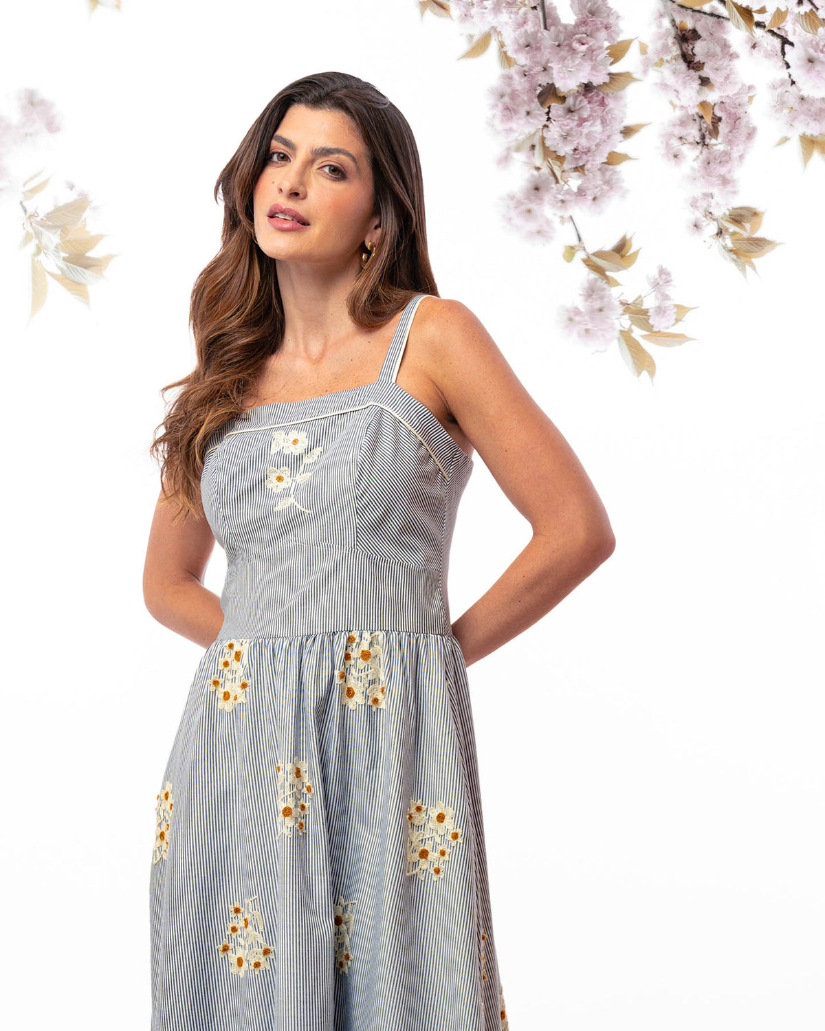 VESTIDO LISTRA COM ALCA 26014