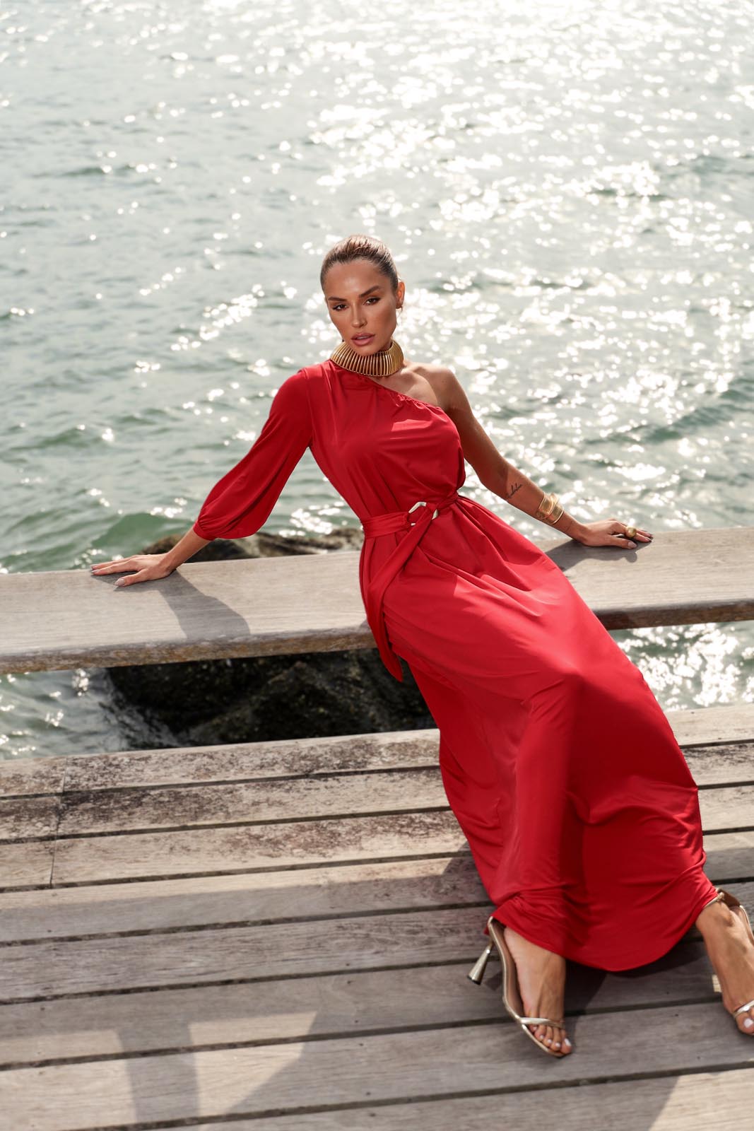 VESTIDO LONGO FAIXA 25763