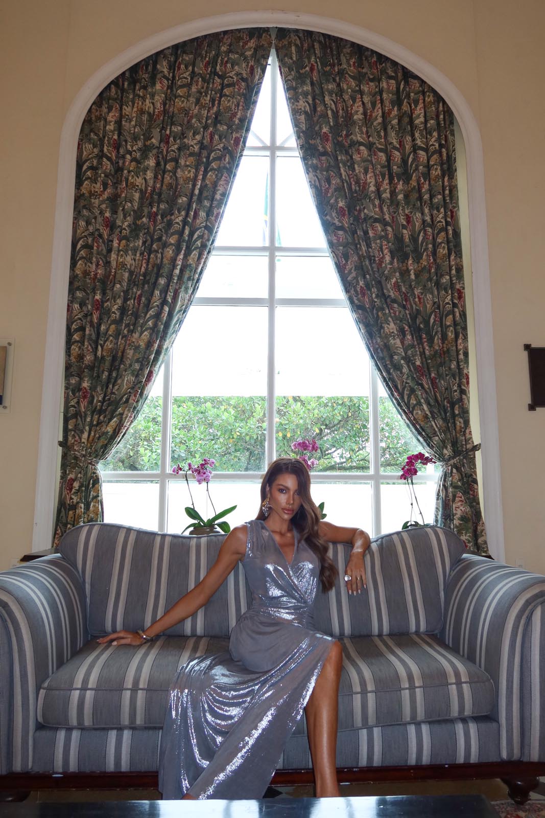 VESTIDO DRAPE PRATA 25908