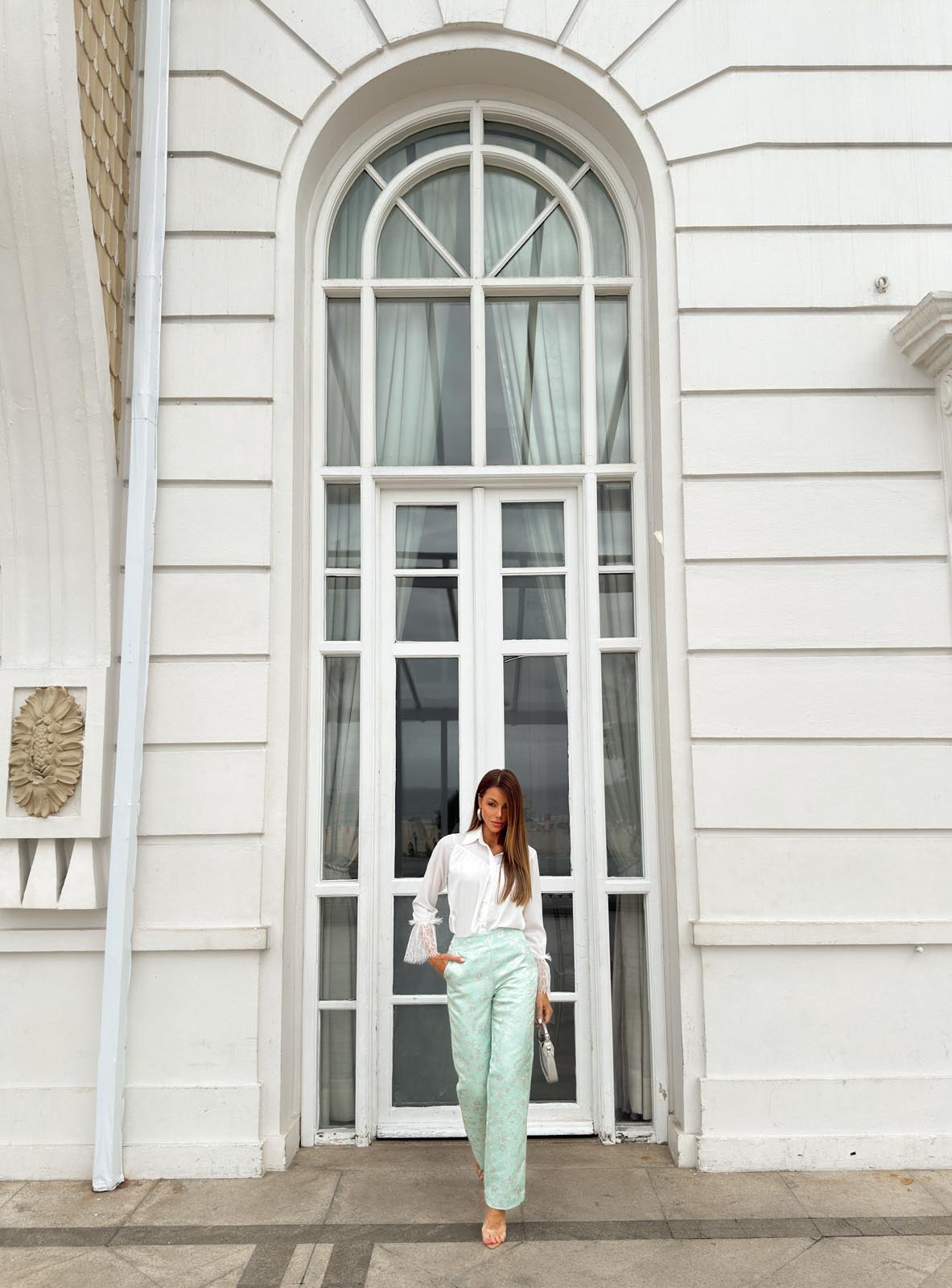 CALCA JACQUARD RETA 25915