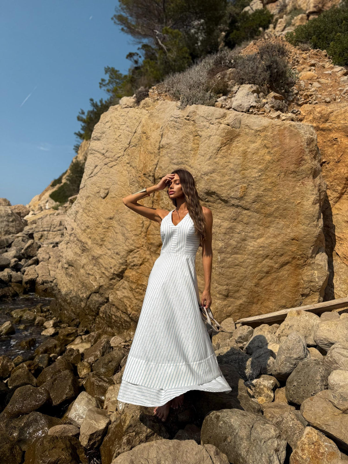 VESTIDO LISTRAS 25680