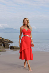 VESTIDO  SAIA SOBREPOSTA 25793