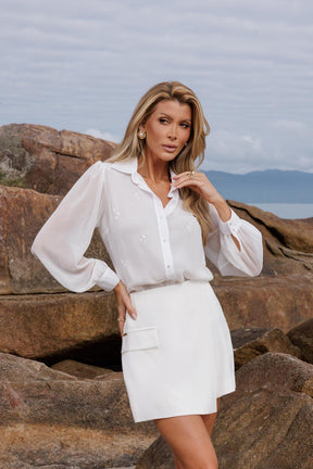 SHORT SAIA COM LAPELA 25875