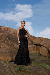 VESTIDO APLIQUE FLOR 25719