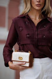 CAMISA COM FLORES 26477