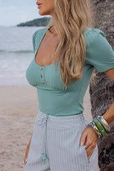 BLUSA DECOTE FRANZIDO 26008