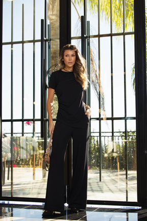 BLUSA MALHA PREGAS - 25445