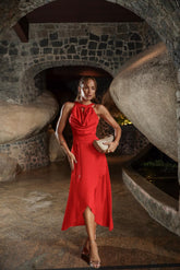 VESTIDO DECOTE DEGAGE 25789