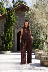 CALCA PANTALONA COM PREGAS- 25535
