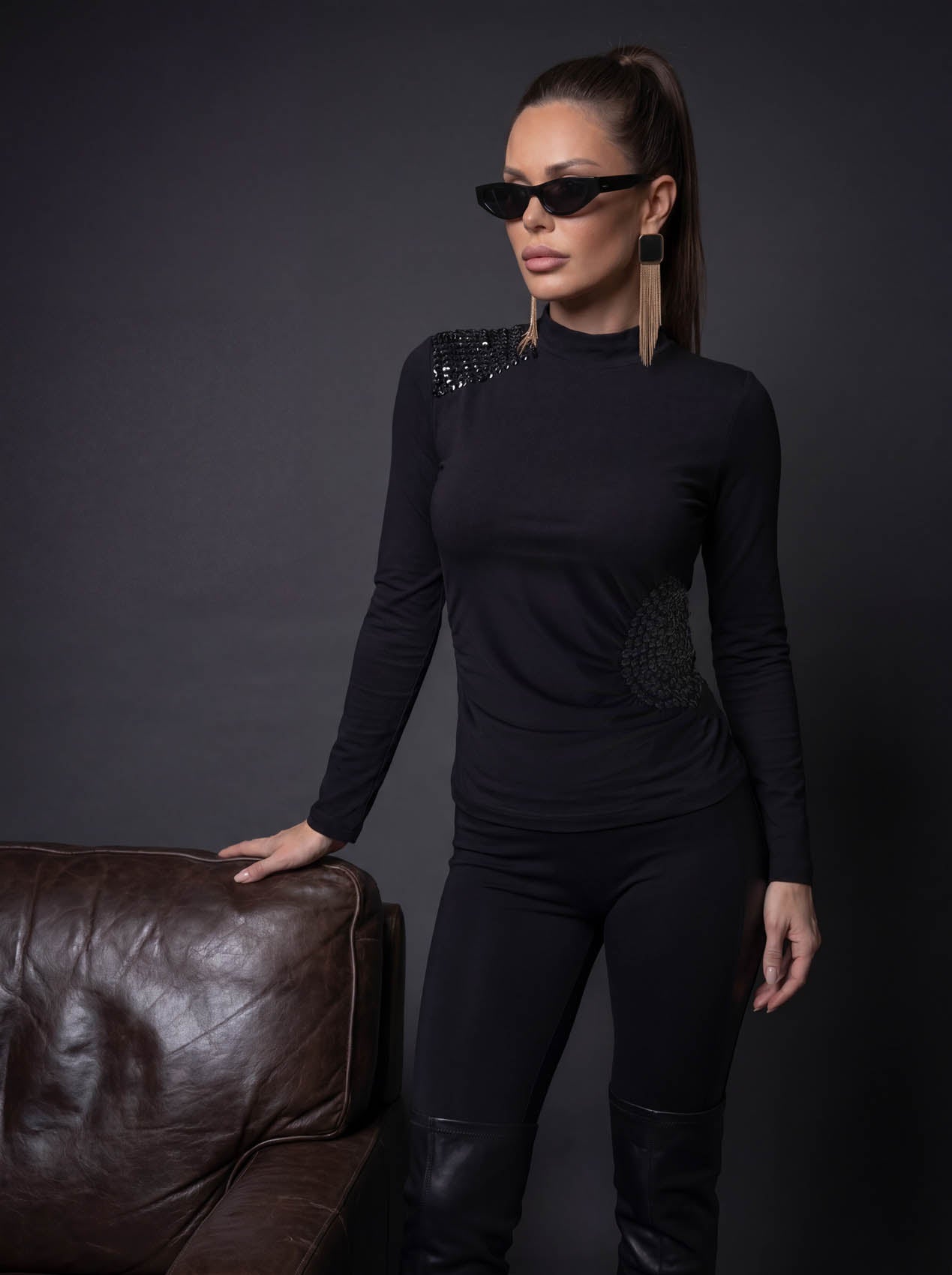 BLUSA MALHA BORDADA 26317