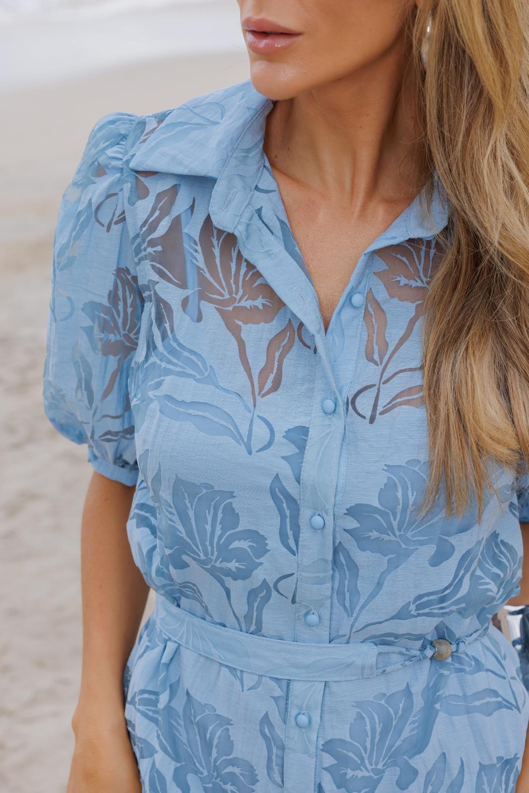 VESTIDO DEVORE TRANSPARENCIA 26022