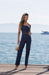 CALCA JEANS COM TACHINHAS 25570