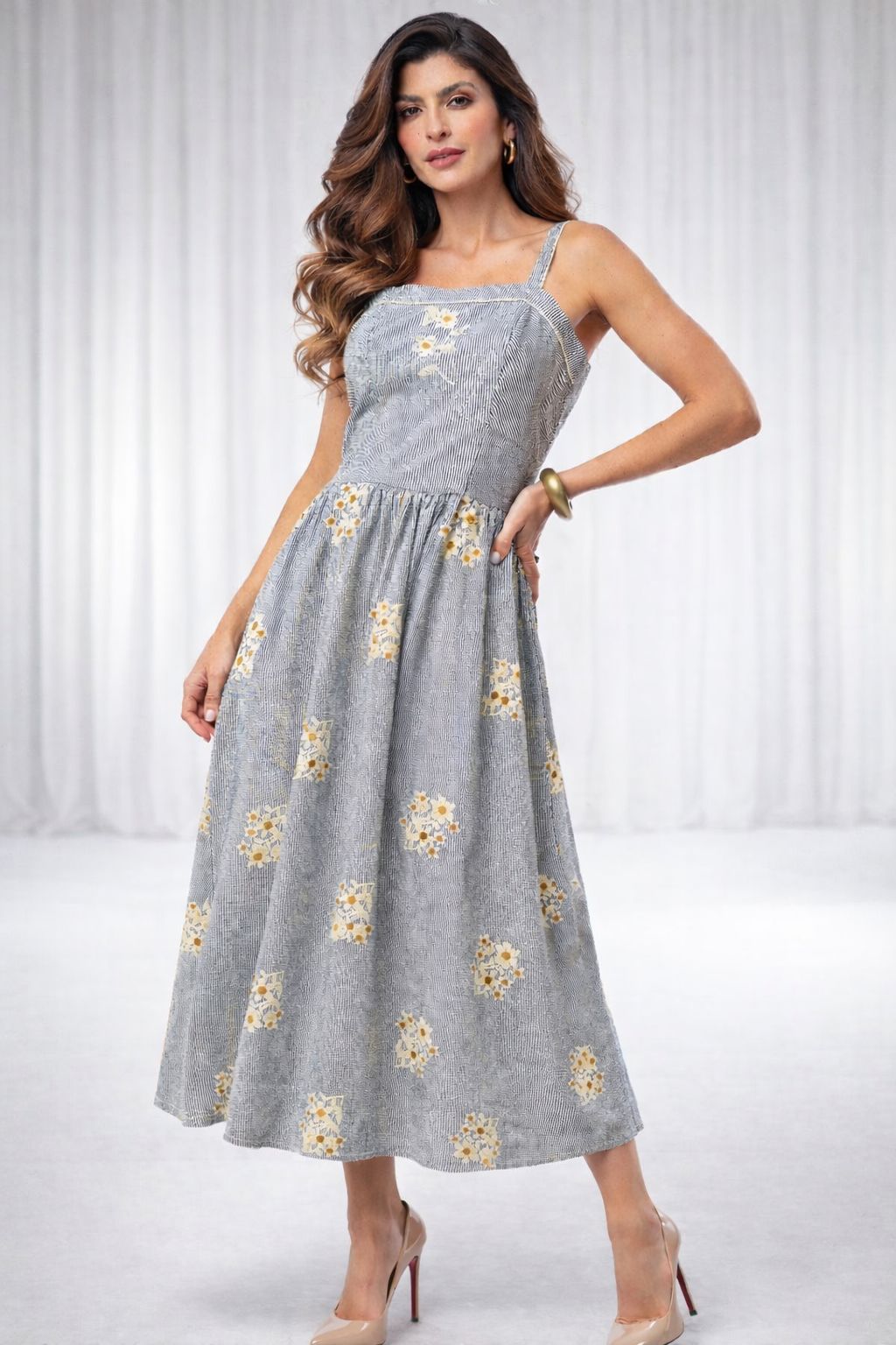 VESTIDO LISTRA COM ALCA 26014