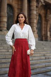 CAMISA COM PUNHO LARGO - 25274