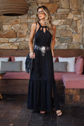 VESTIDO SOLTO COM CINTO TULIPA- 25091