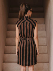 VESTIDO CURTO LISTRAS 26469