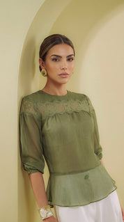 BLUSA COM RENDA 26593